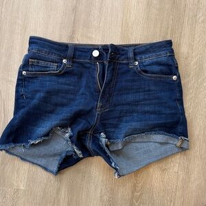 Born Primitive Dark Blue Denim Cutoff Shorts